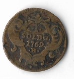Moneda 1 soldo 1769 - Gorizia, Europa, Cupru (arama)