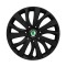 Set 4 capace roti 15 inchi (R15) compatibile SKODA, Model - 345 Black