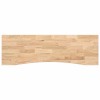 Blat de birou netratat Lemn masiv de stejar dreptunghiular, DKD Home Decor