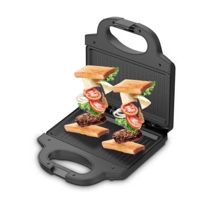 Sandwich Maker si Grill 2 in 1 RAF, 850 W, Negru foto
