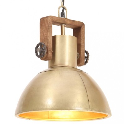 Lampă suspendată industrială, 25 W, arămiu, 30 cm, E27, rotund foto