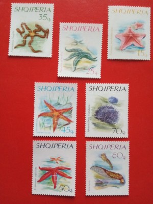 ALBANIA, FAUNA MARINĂ - SERIE COMPLETĂ MNH foto