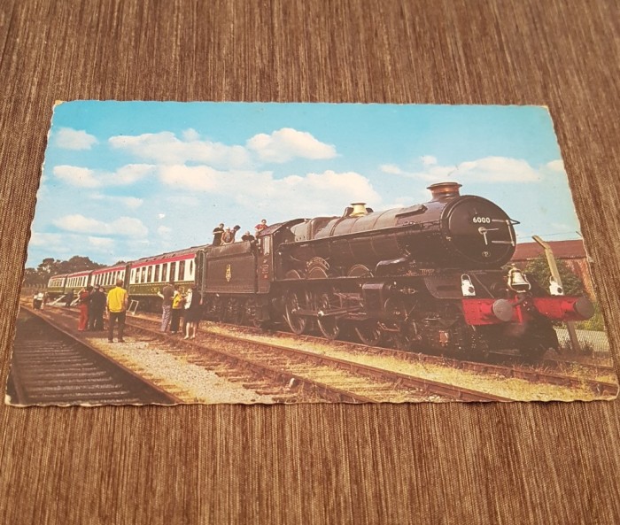 Carte Poștală Temă Feroviară 1979 &ndash; Locomotivă cu Aburi &bdquo;King George V&rdquo;