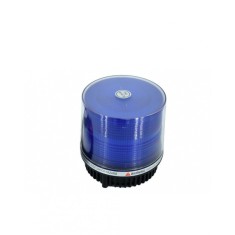 Girofar led 12v-24v, cu magnet si mufa de bricheta, lumina albastra