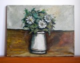 Tablou Margarete, Ulei pe Panza, Semnat 1969, 45x35.5cm, Pictura Originala