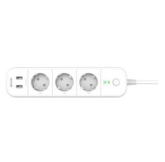 PRELUNGITOR TENDA BELI Wi-Fi, 3 prize shucko, 2 x USB, lungime 1.5m, intrerupator, alb &amp;quot;SP15&amp;quot; (timbru verde 0.18 lei) foto