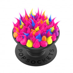 Suport pentru telefon popsockets popgrip, spiky pink acid