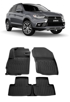 Set Covorase Auto Cauciuc Umbrella Pentru Mitsubishi Asx (2010-2015) foto