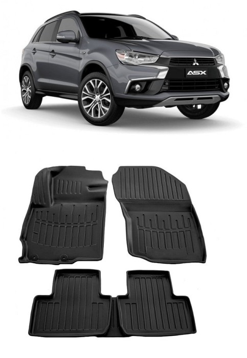 Set Covorase Auto Cauciuc Umbrella Pentru Mitsubishi Asx (2010-2015)