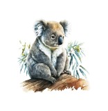 Cumpara ieftin Sticker decorativ Koala, Gri, 56 cm, 3829ST, Oem