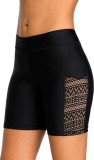 Cumpara ieftin Pantaloni scurti de inot Attraco pentru femei, talie inalta, negru, Marimea M - OUTLET
