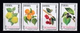 ROMANIA 2002 LP 1596 FRUCTE SERIE MNH, Nestampilat