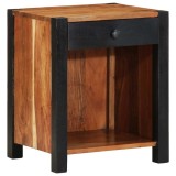 VidaXL Cabinet noptieră 40x35x50 cm Lemn masiv de acacia