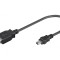 Cablu USB 2.0 A la B Mini 0.2m Negru
