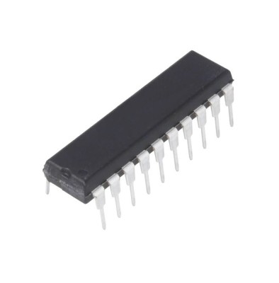 Circuit integrat, flip-flop D, DIP20, THT, TEXAS INSTRUMENTS, CD74HCT377E, T167195 foto