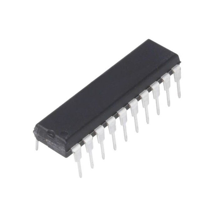 Circuit integrat, buffer, cu 3 stari, declansator linie, invertor, 8 canale, TEXAS INSTRUMENTS - SN74HCT240N