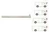 Prag FORD TRANSIT (V184/5), 05.2000-04.2006; TRANSIT/TOURNEO (V347/8), 05.2006-04.2013, partea dreapta, metal galvanizat; sub usa culisanta; lungime
