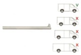 Prag FORD TRANSIT (V184/5), 05.2000-04.2006; TRANSIT/TOURNEO (V347/8), 05.2006-04.2013, partea dreapta, metal galvanizat; sub usa culisanta; lungime
