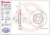 BREMBO 09.5843.31 PRIME LINE - UV Coated Disc frana