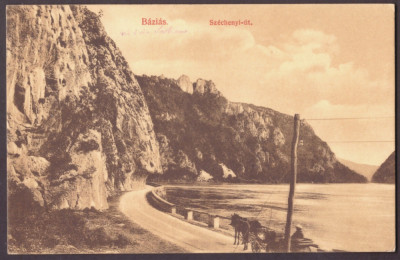 1179 - BAZIAS, Danube Kazan, Romania - old postcard - used - 1915 foto