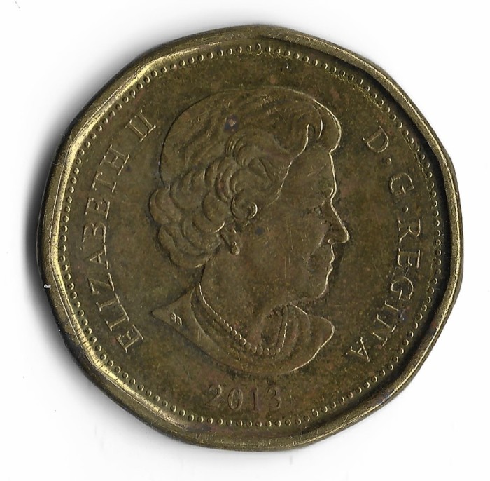 Canada 1 dollar 2013