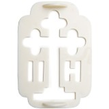 Cumpara ieftin Forma pentru coliva dreptunghiulara, din plastic, cu cruce, 20 x 14 cm