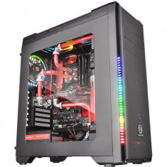 Carcasa desktop ThermalTake Versa C21 , Middle Tower , Iluminare LED RGB , Negru foto