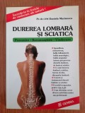 Daniela Marinescu, Durerea lombară și sciatica