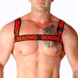 MACHO - DOUBLE RED HARNESS, MACHO UNDERWEAR