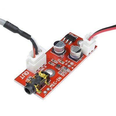 Amplificator microfon MAX9812 pentru sunet si voce - Intrare DC 3V sau 4-12V foto