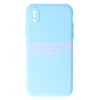 Husa Silicon Light Blue Compatibila Apple iPhone X, High Copy - Protectie Premium