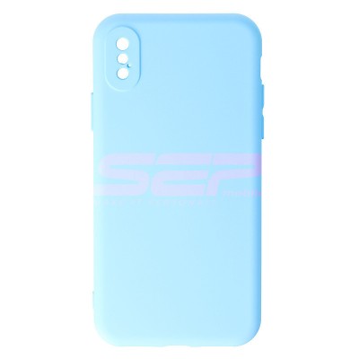 Toc silicon High Copy Apple iPhone X Light Blue foto