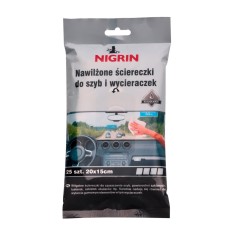 Servetele curatare geamuri Nigrin , 25 buc, 20x15 cm Kft Auto foto