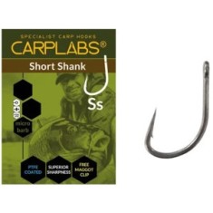Carlige Konger Carplabs Short Shank Titanium Grey Ringed Nr.2, 6buc/plic foto