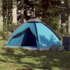 Cort Camping Cupola 2 Persoane Gossi Albastru Impermeabil Poliester 190x135x107cm