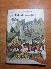 carte pentru copii - tainele muntilor - ioan ivan loghin - din anul 1967