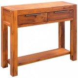 Masă consolă, lemn masiv de acacia, 86 x 30 x 75 cm
