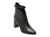 Botine elegante EPICA negre, D683, din piele naturala