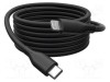 Cablu USB 2.0 DIGITUS Lightning la USB-C, 1m, negru