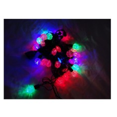 Instalatie de Craciun Liniara RGRB Yoto, 10 m, din care 1 m Prelungitor 220V, 40 LED, Model Anise, Utilizare Interior/Exterior, Interconectabila, Fir foto