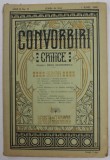 CONVORBIRI CRITICE , REVISTA LITERARA BIMENSUALA , ANUL II , NR. 11 , 1 IUNIE , 1908