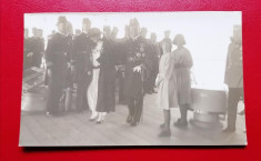 Regina Maria si principesa Ileana la bordul vaporului Iron Duke/13,5 x 8 cm foto