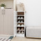 Gossi pantofar, alb, 32x35x92 cm, lemn prelucrat