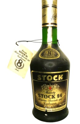 C-BRANDY STOCK84 RISERVA speciale centenario VSOP multi 8 ani cl 70 GR 40 ANU 81 foto