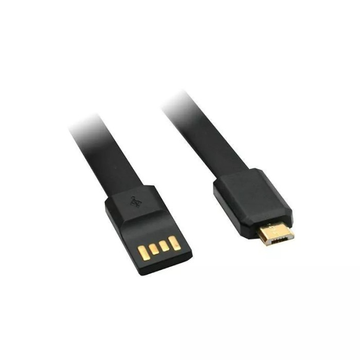 Cablu de incarcare USB My-Trim Micro USB Negru 1.2m