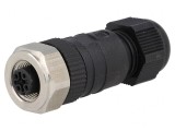 Mufă M12 5-Pin Mamă IP67 pentru DeviceNet/CANopen pe Cablu
