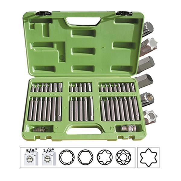 Trusa Speciala Cu 40 Capete Surubelnita Pentru Suruburi Torx 12-6 Fete Jbm 433990 50983