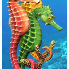 Semn de carte 3D - Seahorses - ***