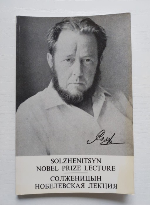 Solzhenitsyn Nobel Prize Lecture - editie bilingva engleza rusa