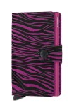 Secrid portofel de piele Miniwallet Zebra Fuchsia culoarea roz